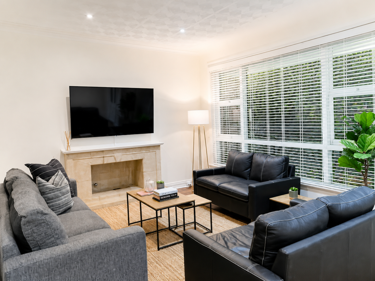 Cozy modern living room interior