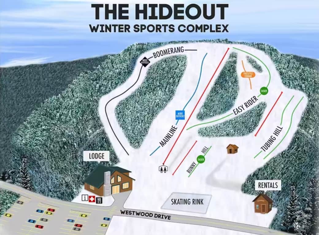 Hideout Ski Slope Tubing