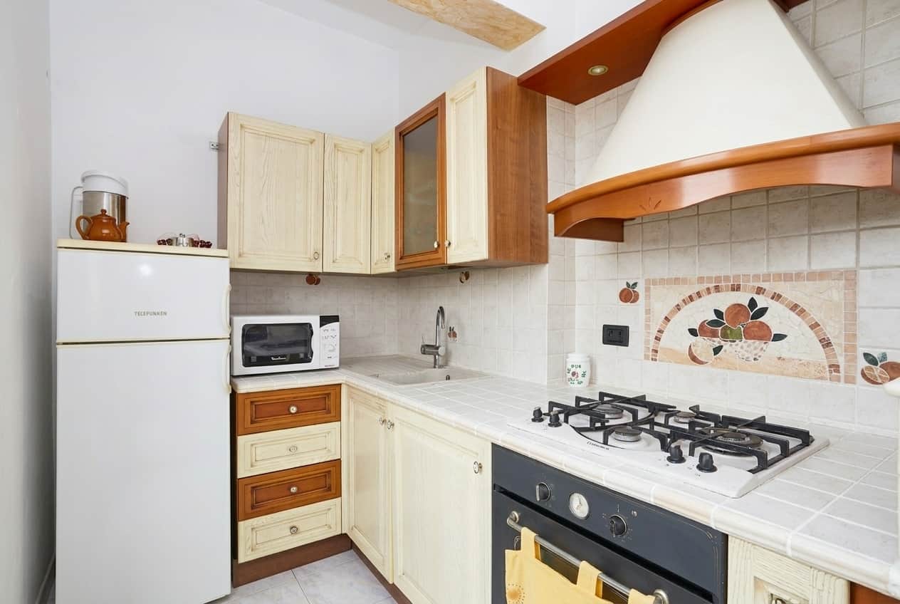 Angolo cottura Cucina attrezzata AP Holiday House Roma