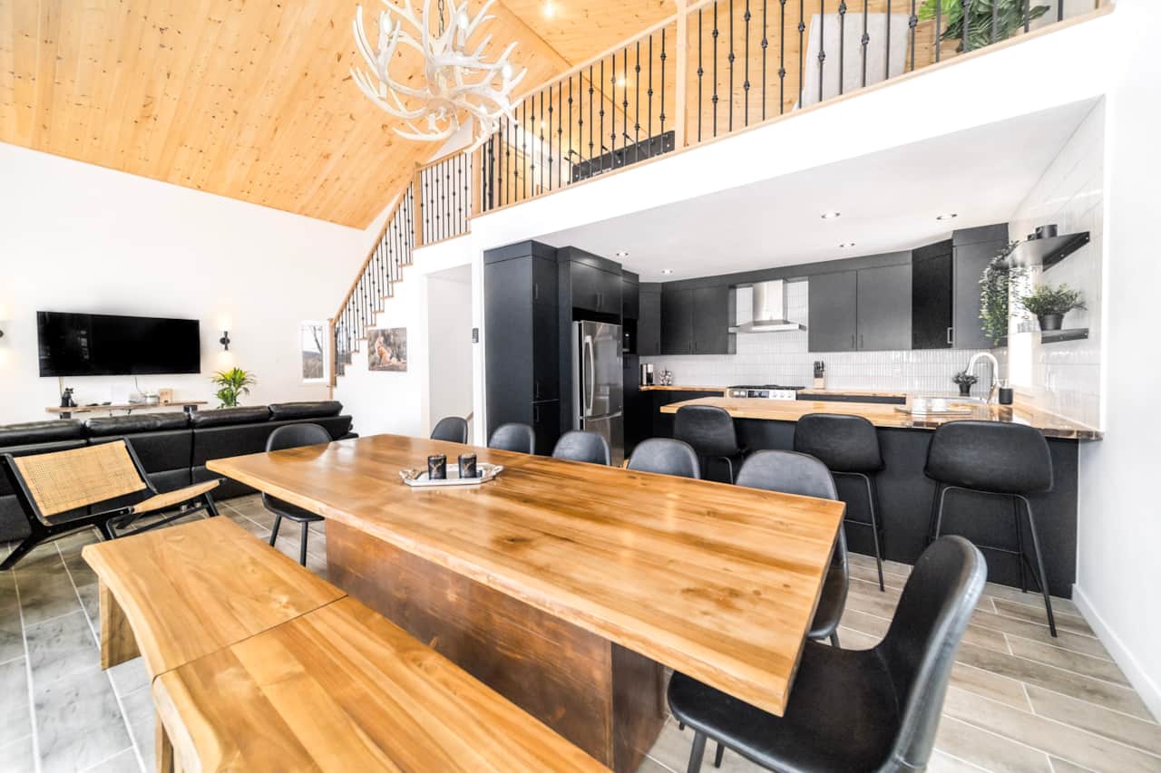 View of the kitchen from the dining room