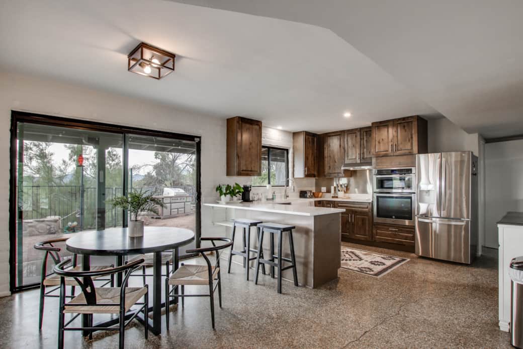 Kitchen and dining room