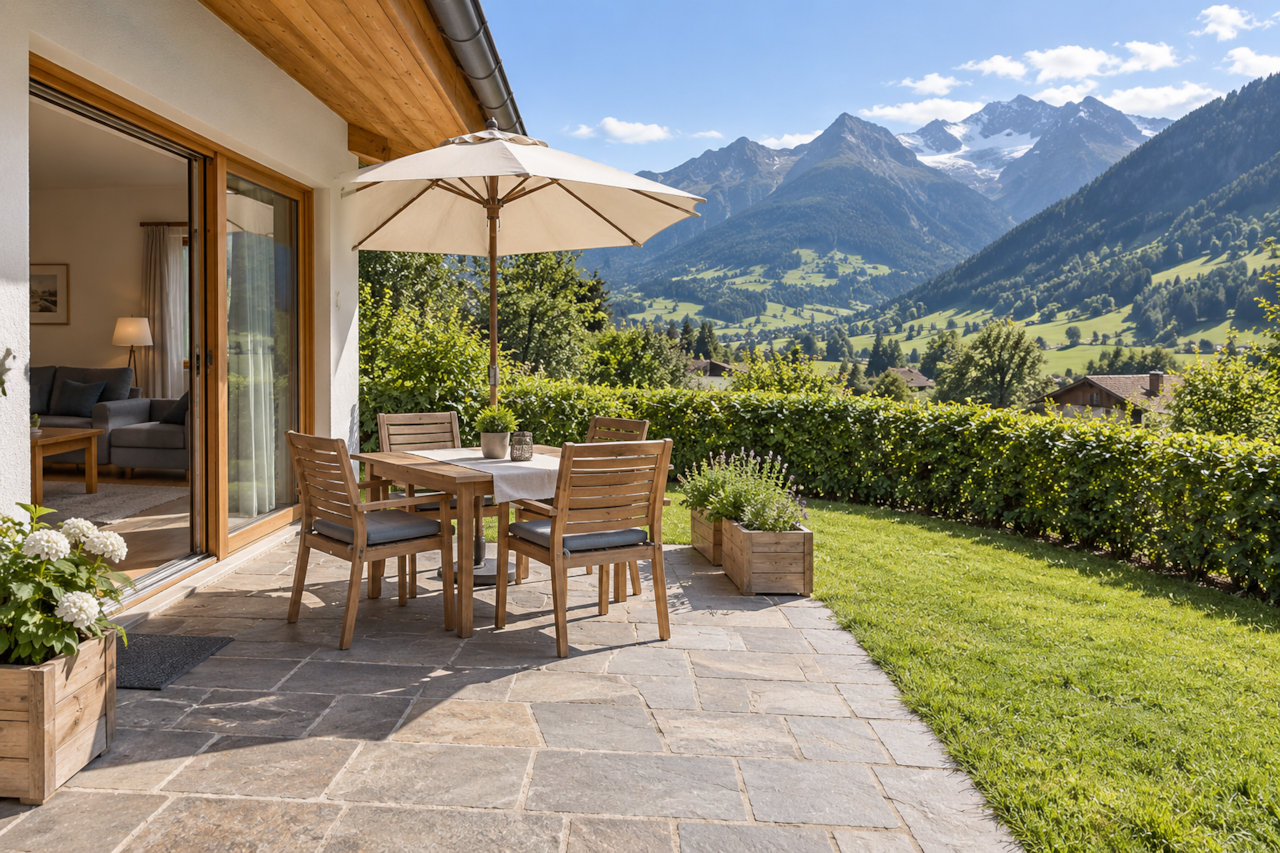 Mayrhofen 4 Personen-Garten