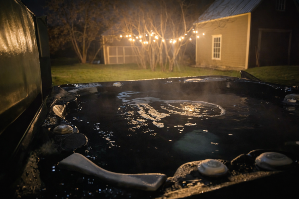 Spa chalet soir