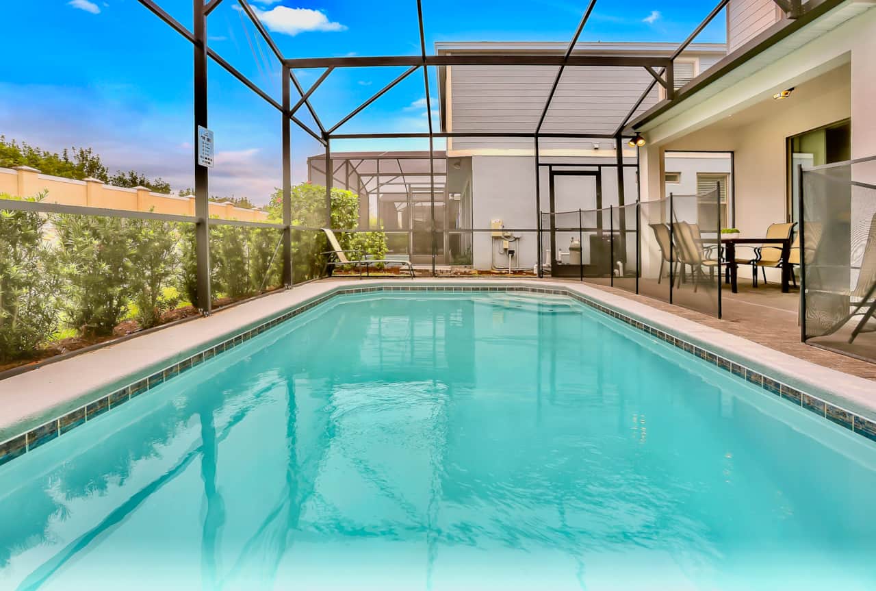 Plenty of space around the pool for relaxing