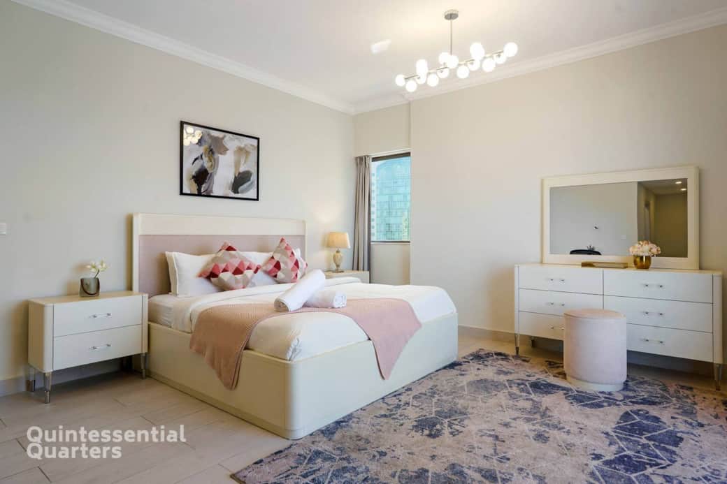 Full view of the Master Bedroom. 