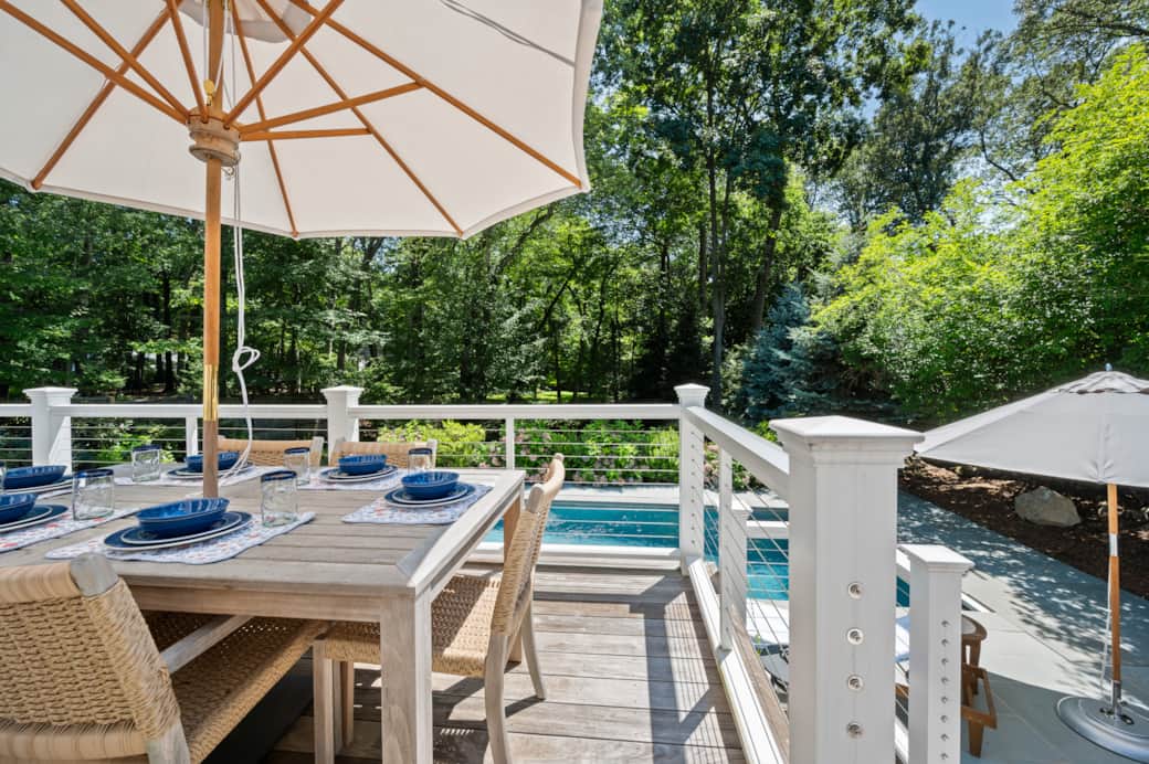 Outdoor dining area