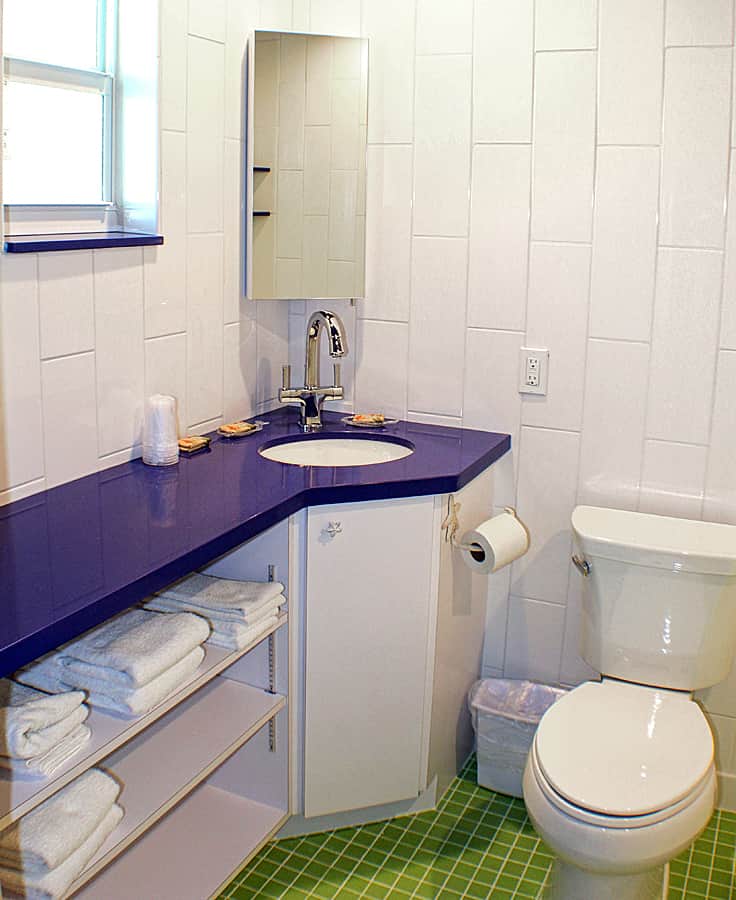 #31 - New Bathroom with all new tile and countertops.