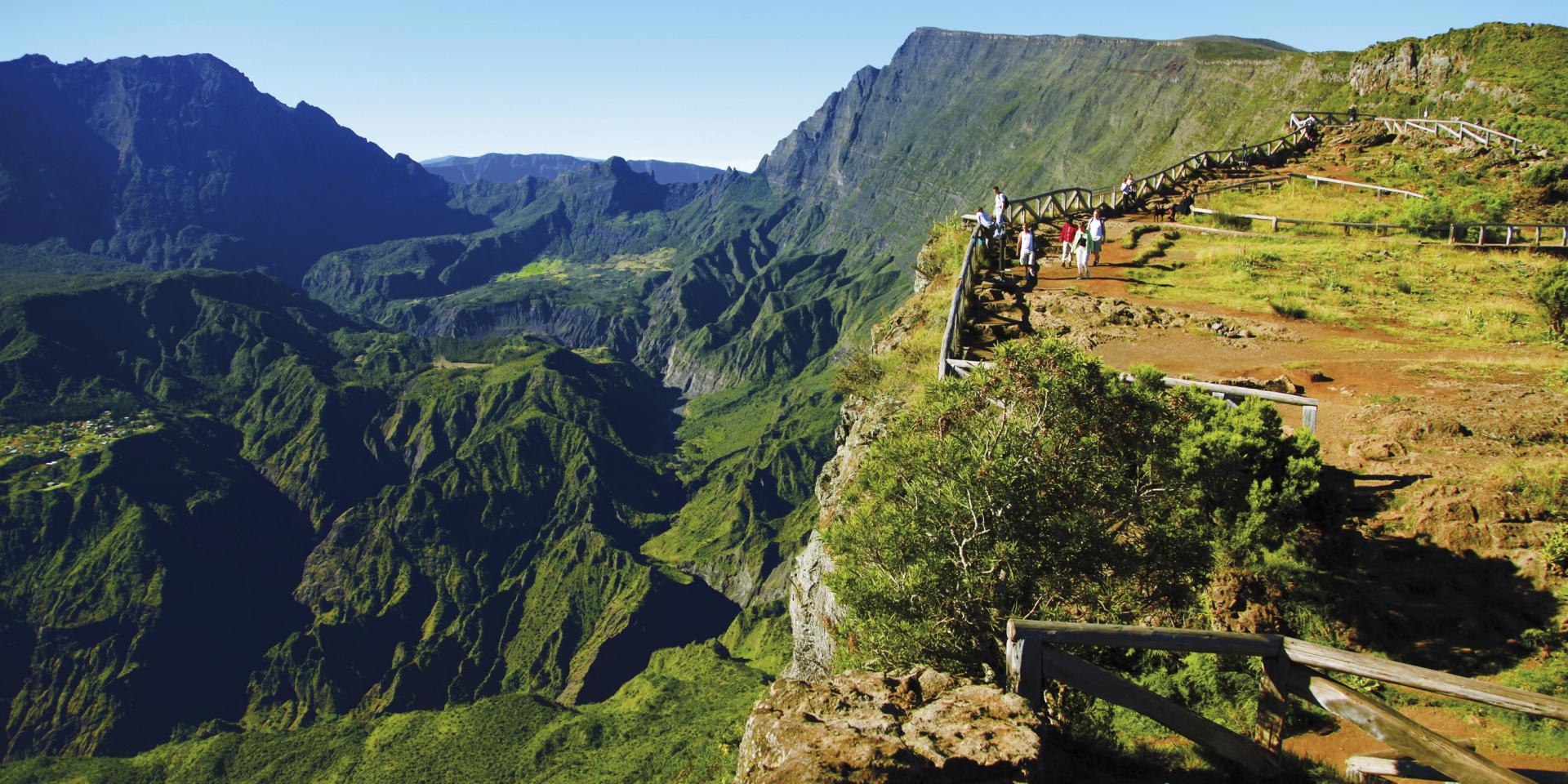 belvédère du Maido avec vue Mafate