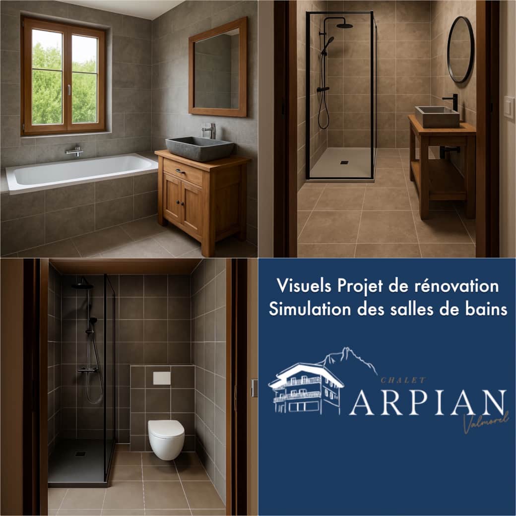 Visuels projet - ambiance des salles de bains post rénovation
