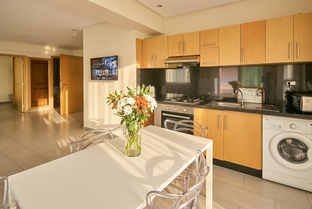 Modern Kitchen with Dining Table Modern Kitchen with Dining Table