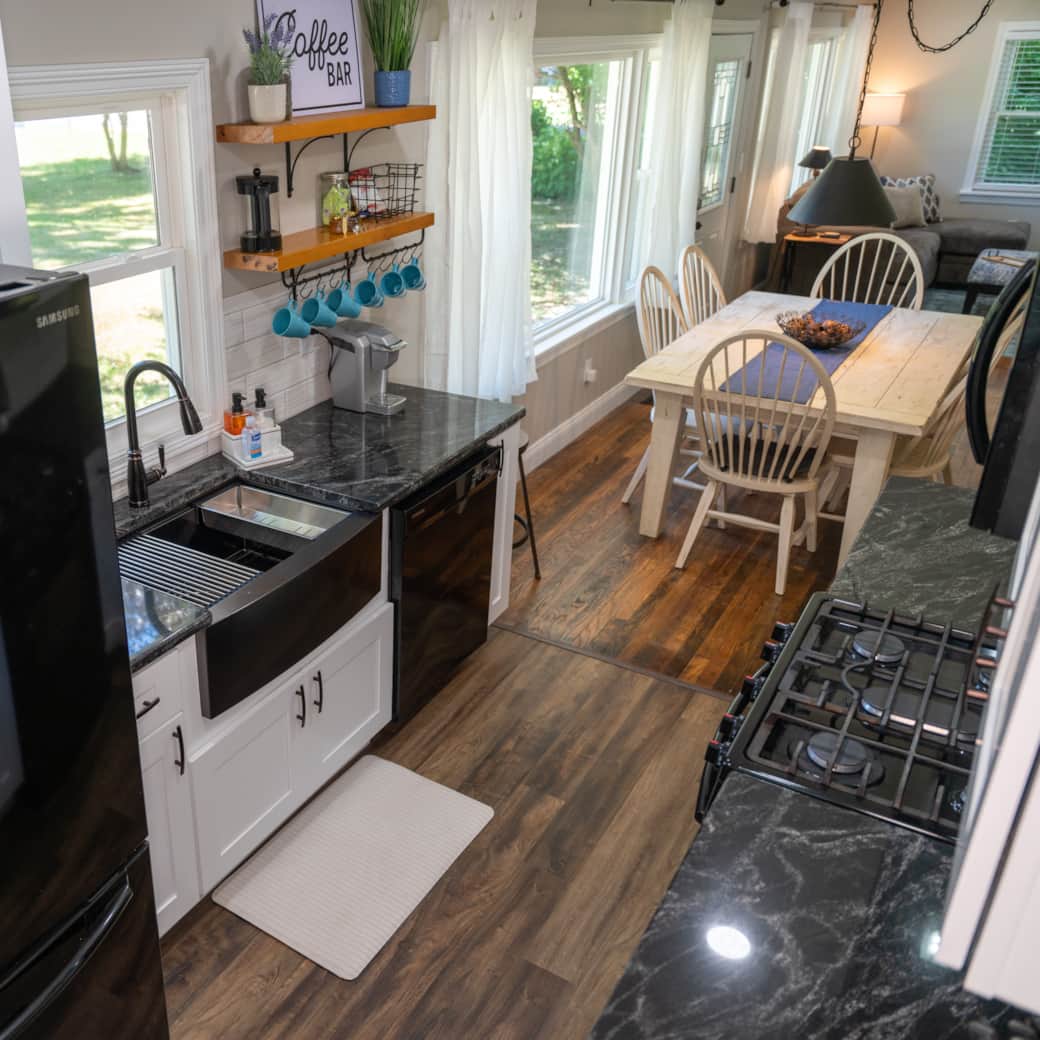 fully-equipped kitchen