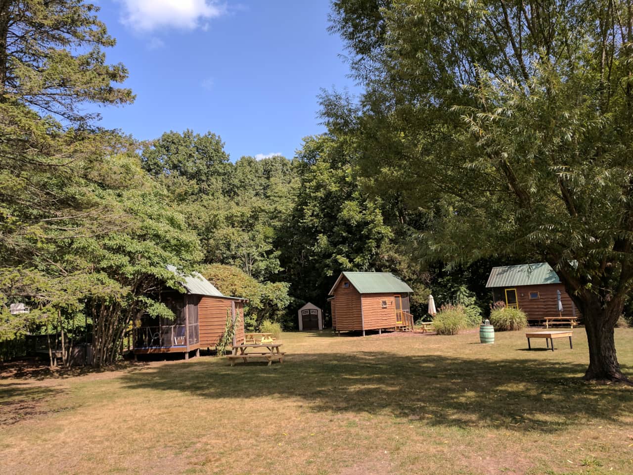 Cabin 6, Cabin 2, and Cabin 1