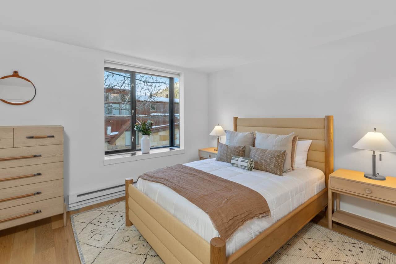 Bedroom with views to the east