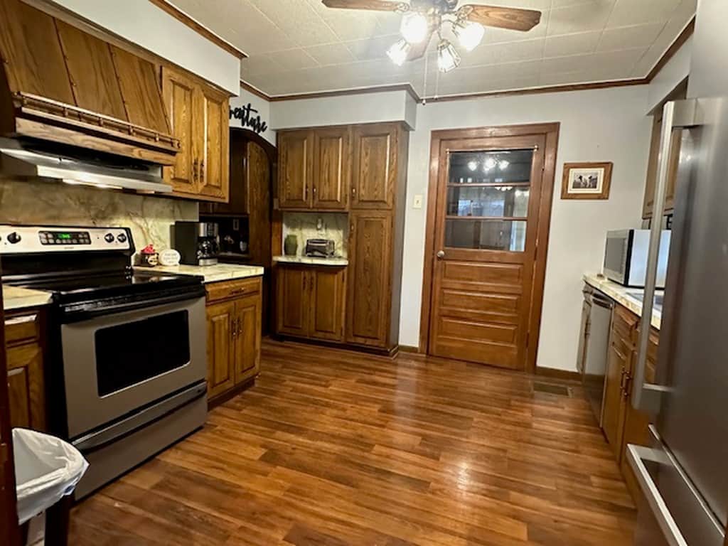 Fully Stocked kitchen area