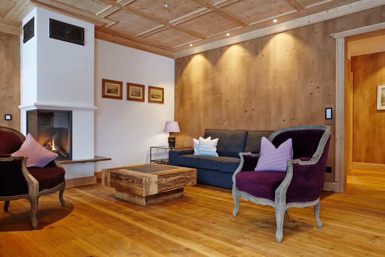 Wohnzimmer mit Gaskamin