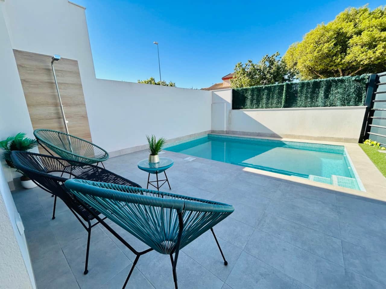 Terrace with swimming pool