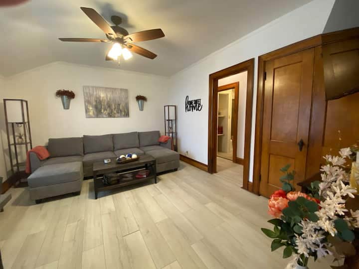 Cozy and stylish living room designed for comfort and relaxation.
