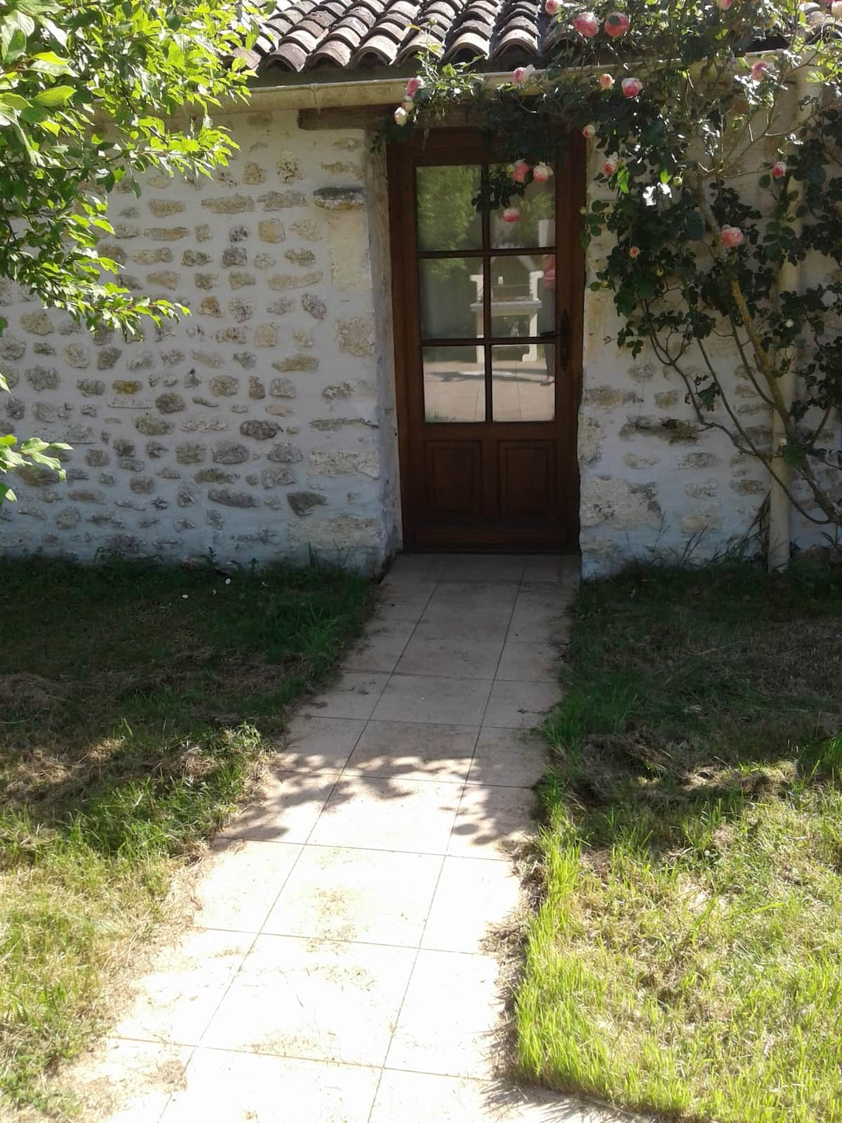 Accès terrasse par la chambre