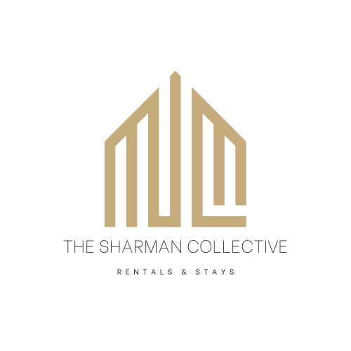 Gold Black Home Icon Real Estate Logo