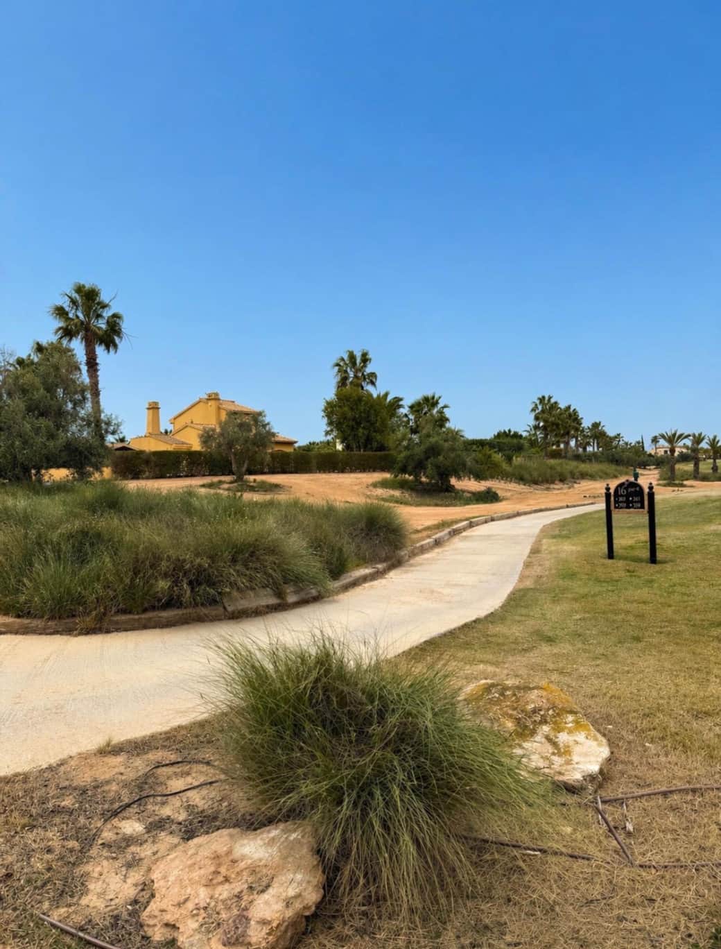 Location of the villa on the golf resort