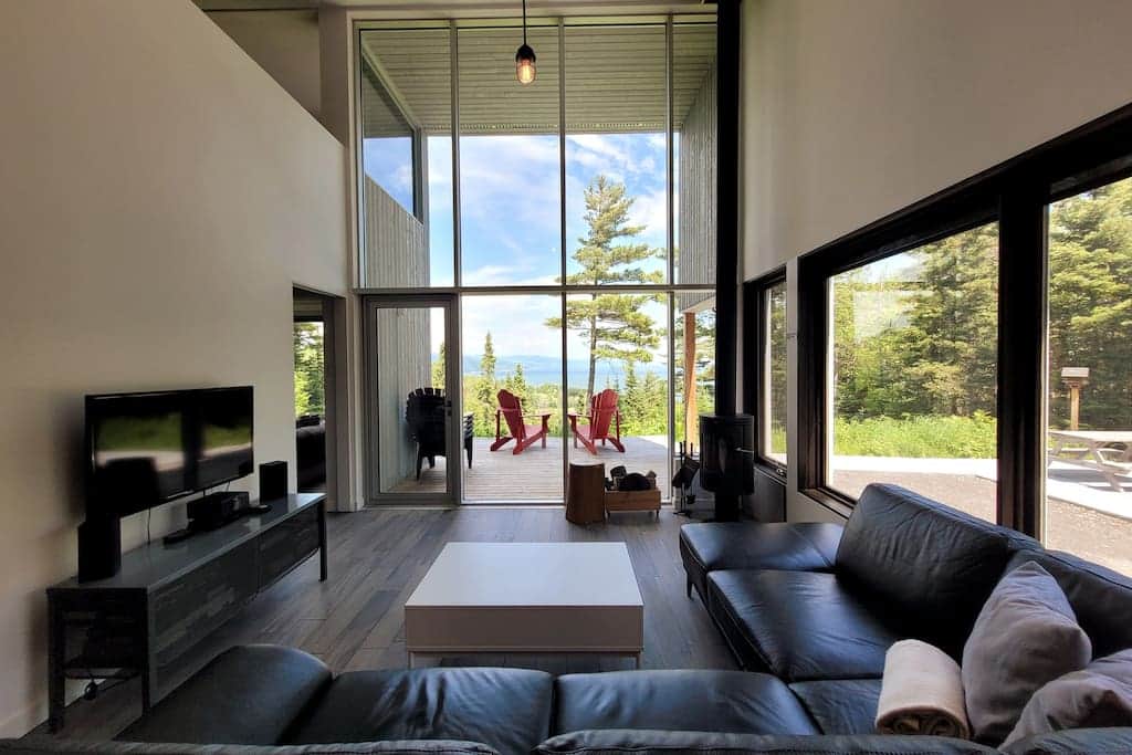 Living room and view