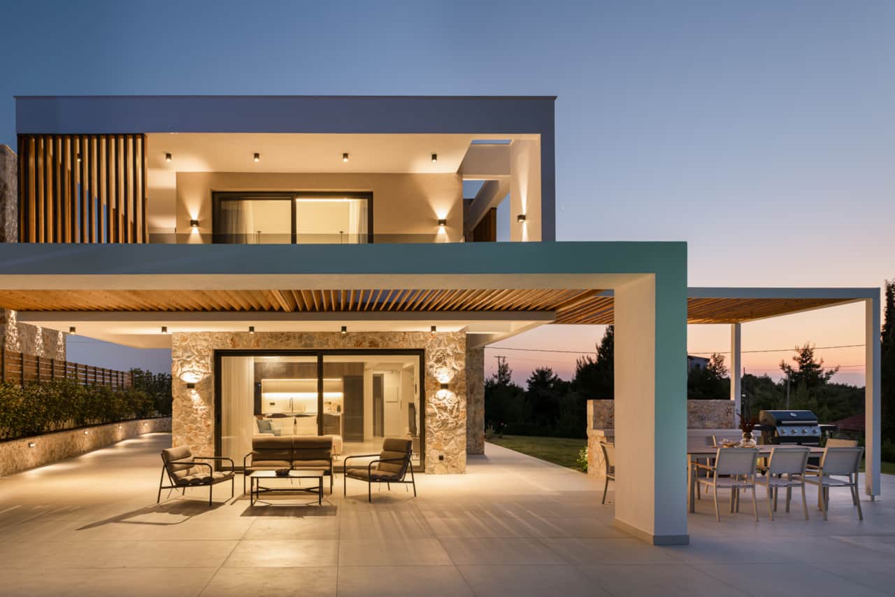 Pool Area Evening