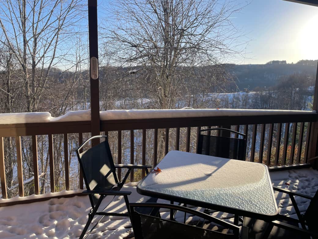 Private Deck Winter Private Deck Winter