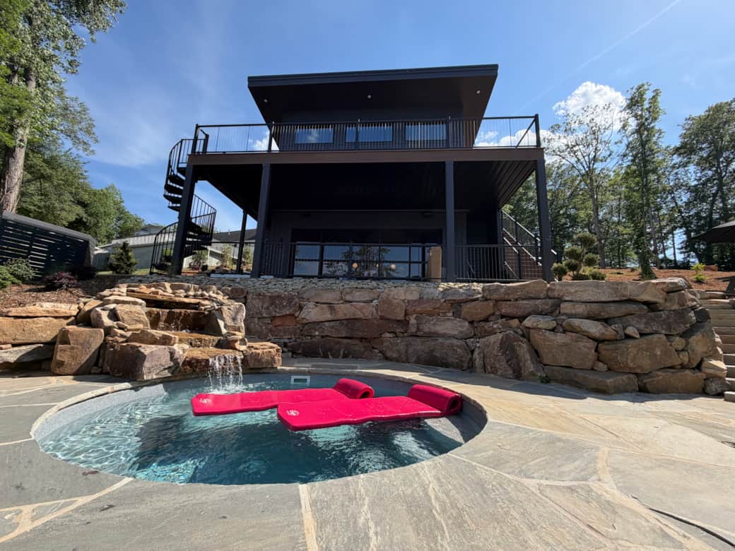 Back of the Home facing the Lake