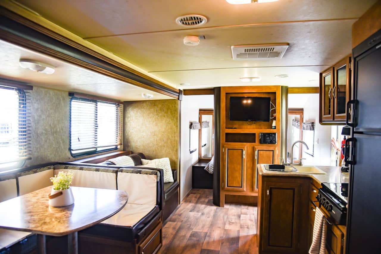 Main room viewed from bunk area