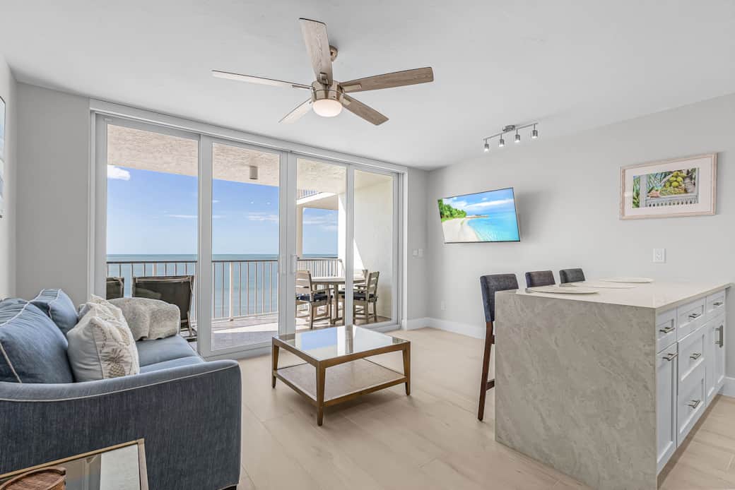 Bright natural light fills the space