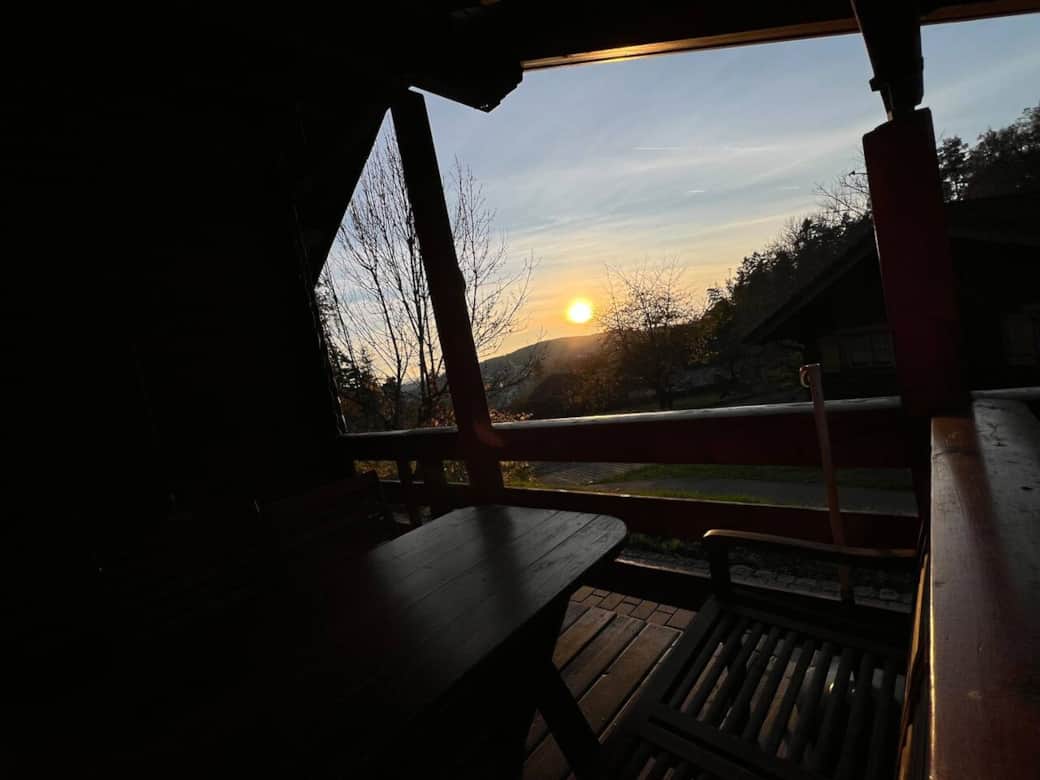 Kleine Terrasse mit Aussicht
