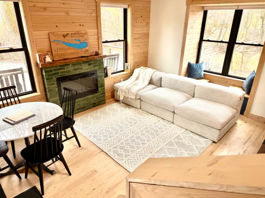 Living room and table