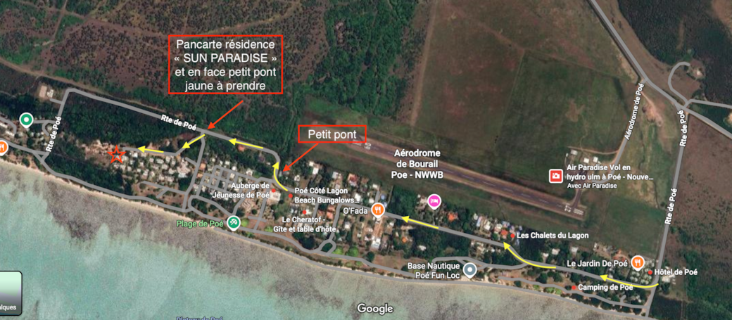 Plan d'accès à la maison