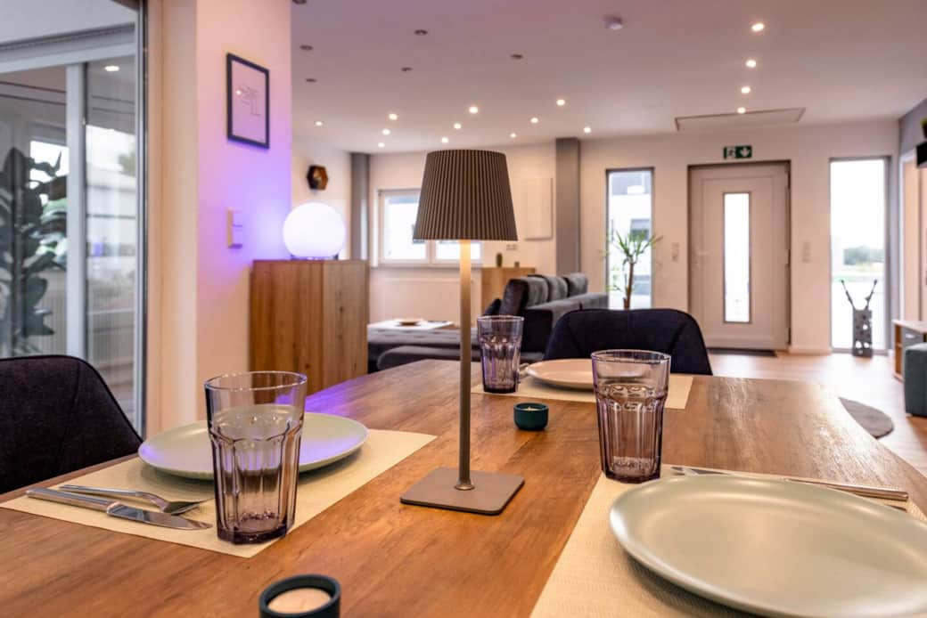 Harmonische Beleuchtung rundet das Wohnerlebnis ab