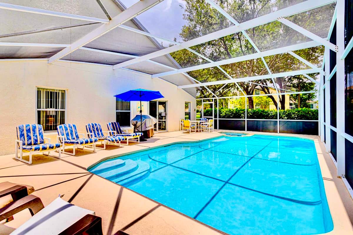 A very private space to enjoy a dip