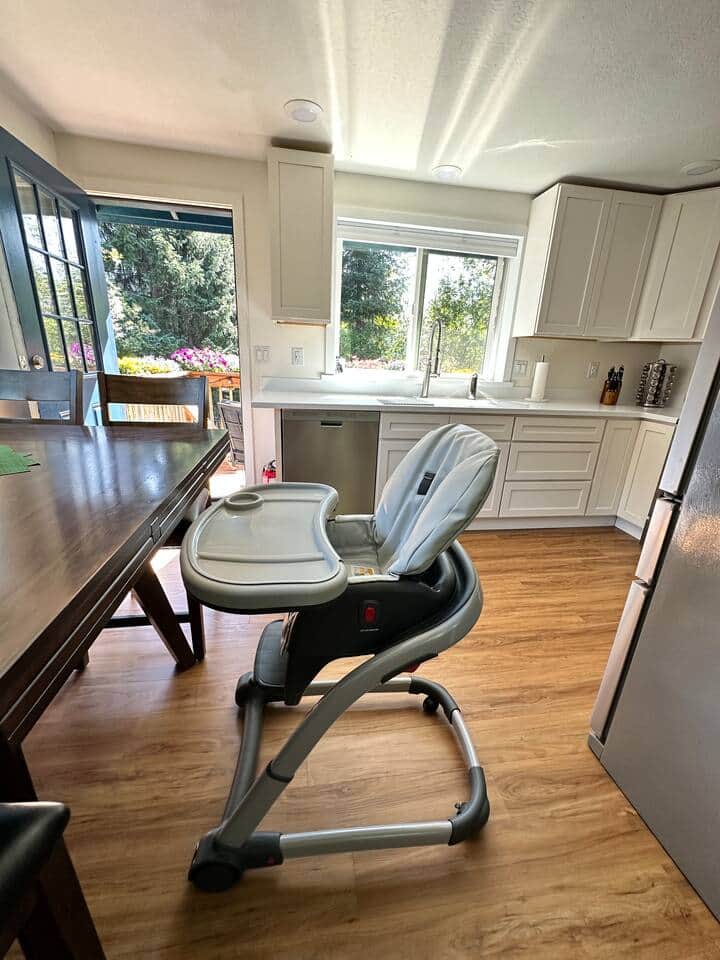 This high chair is available upon request
