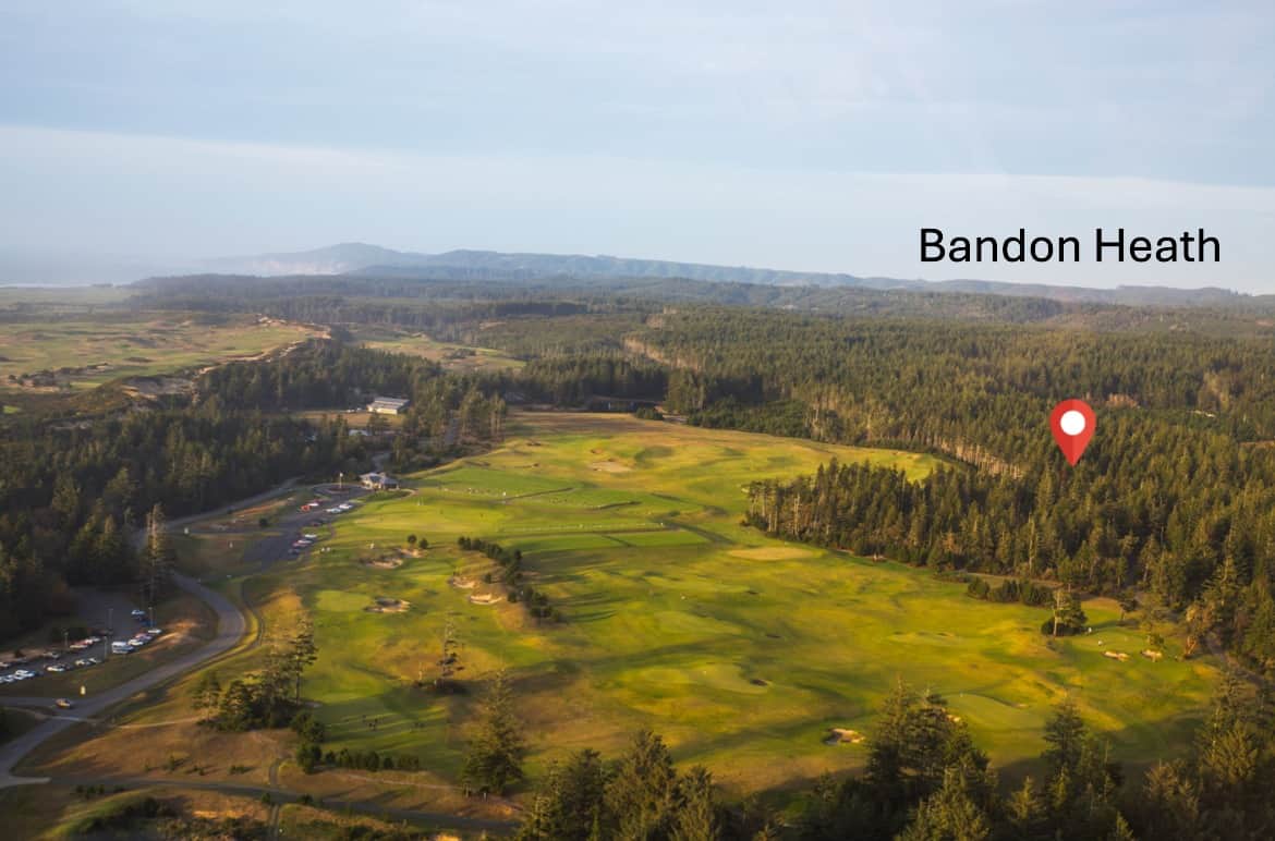 Aerial of Bandon Heath location