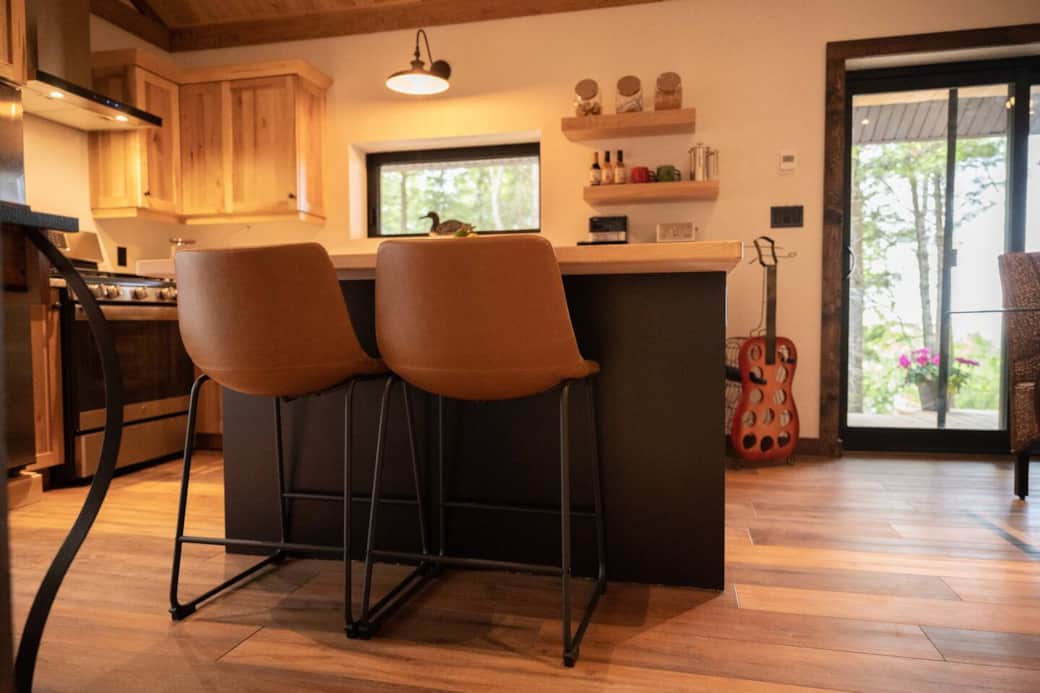 Premium coffee, tea, snacks and popcorn for your stay and that cool wine rack for your favorite bottles!