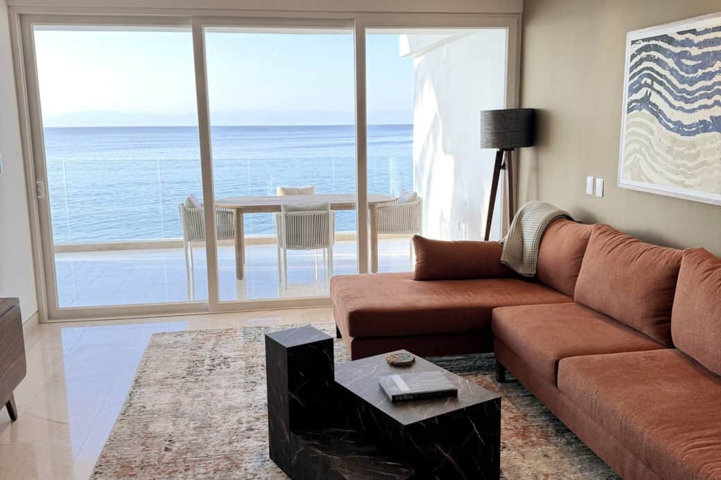 Oceanfront living room