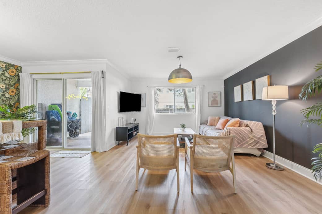 Open Concept Living & Dining Area