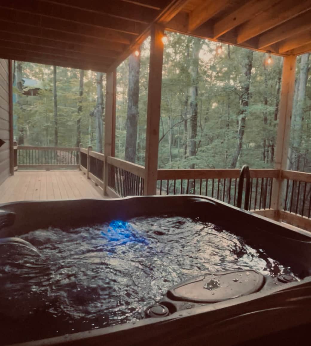 Hot tub privacy view