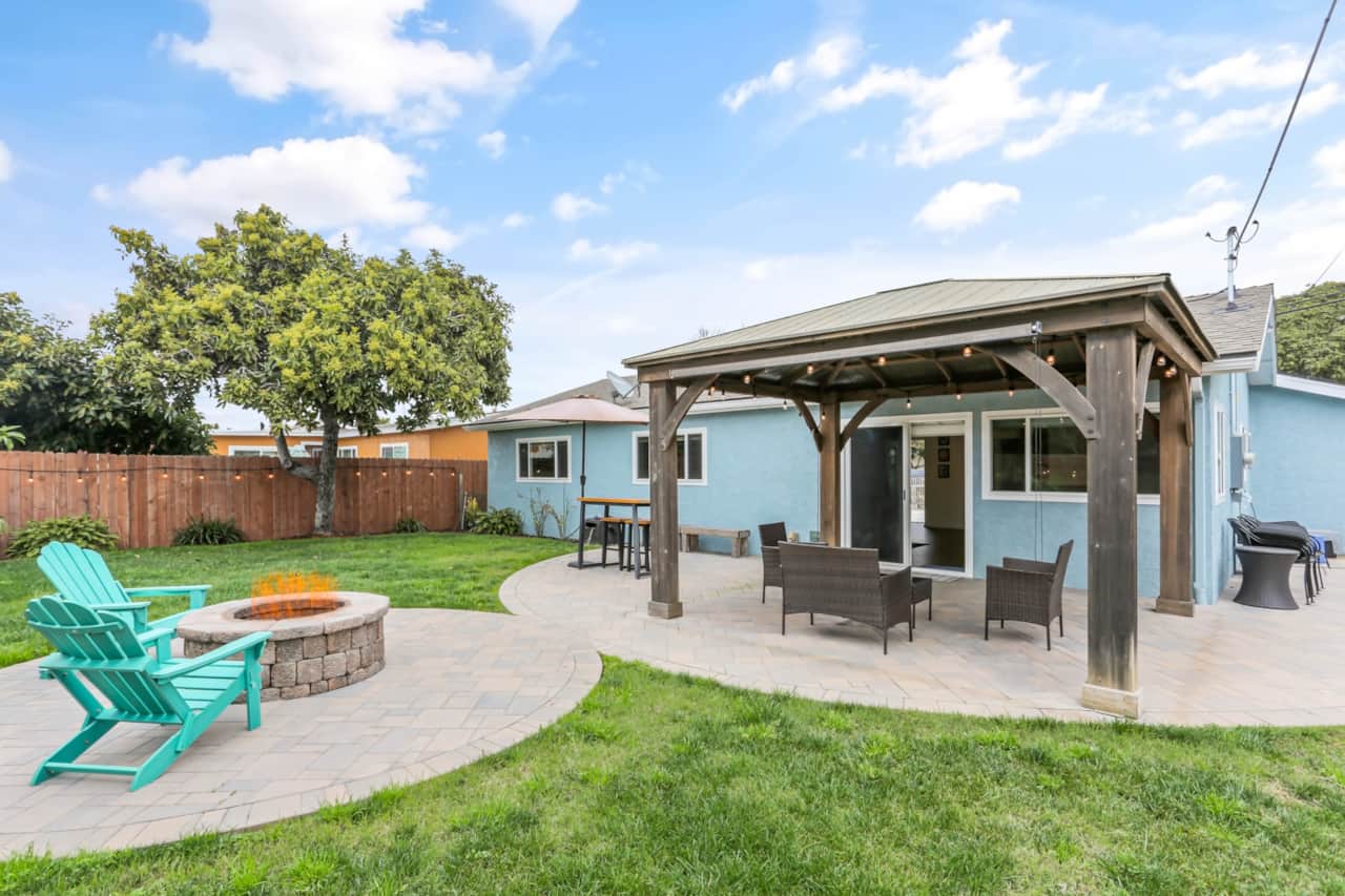 Backyard with Firepit