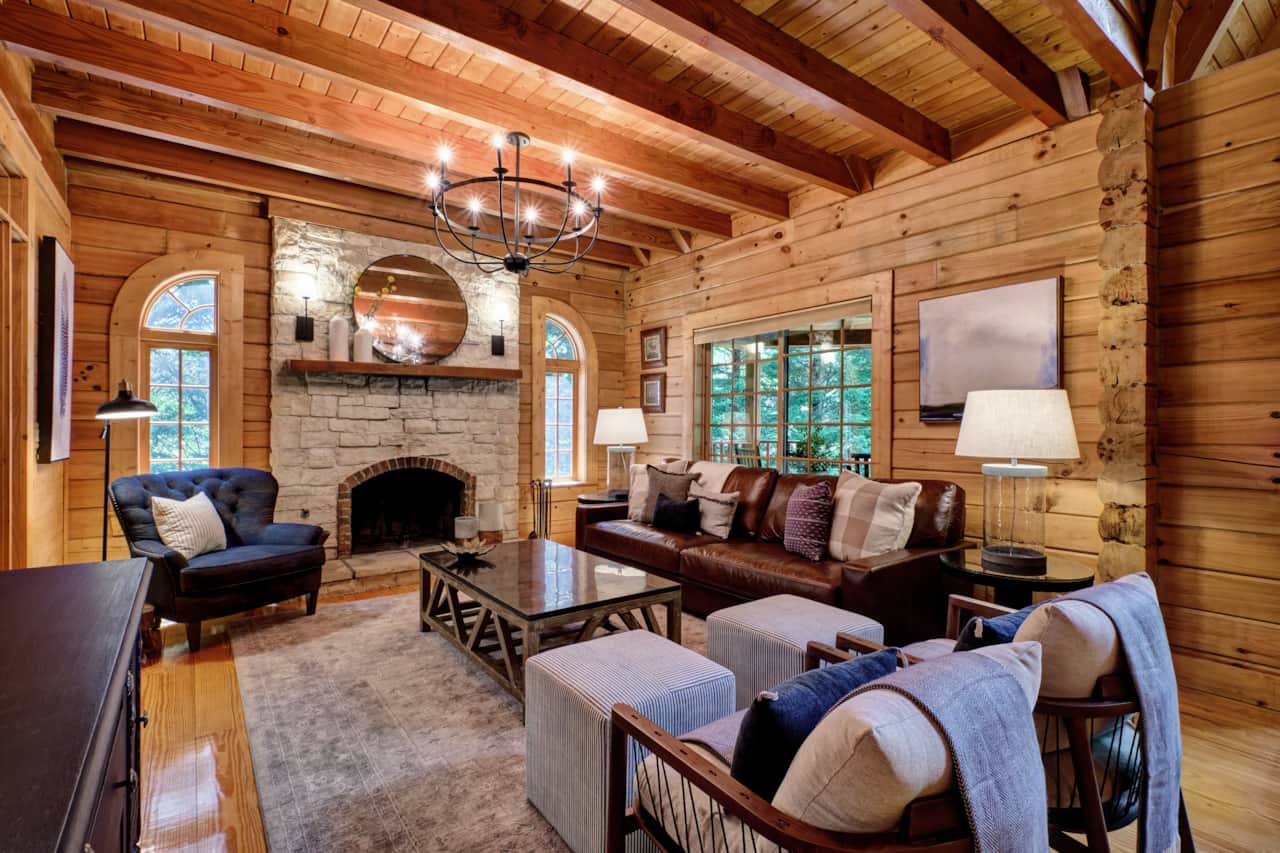 Stone Gas Fireplace