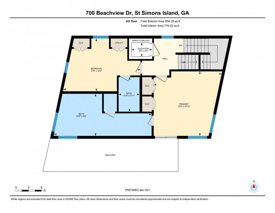 Fourth floor - Master bedroom with huge ensuite, additional bedroom with two twin beds and ensuite.