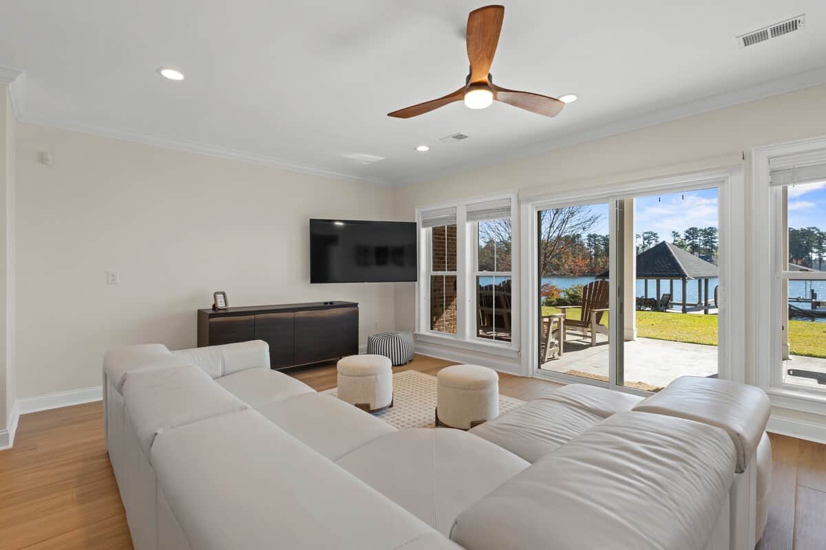 Lake-Level Living Room