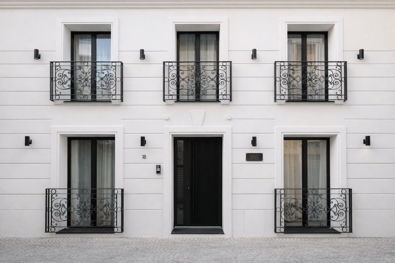 Colorful pastel houses of Bosa on the Temo River, western Sardinia