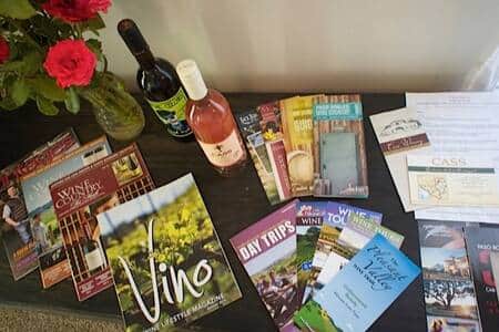 Complimentary Wine Tasting for 2 at nearby Cass Winery included w room