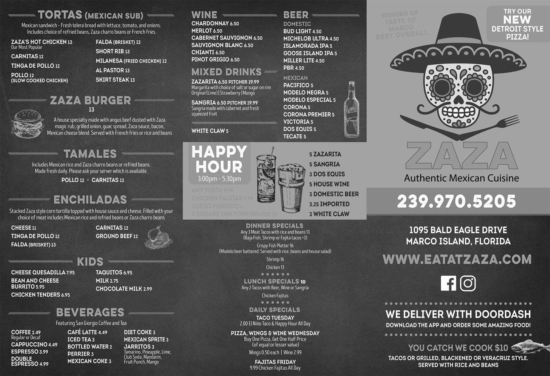 Zaza Mexican Kitchen Marco Island Restaurants Sun King