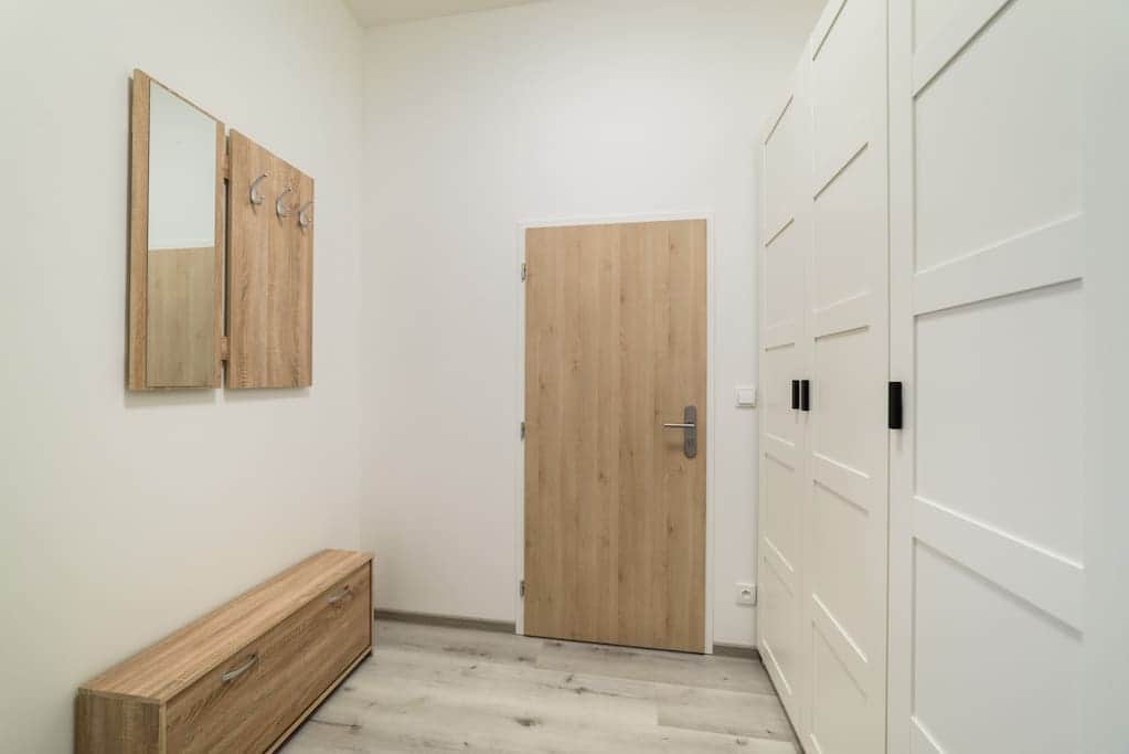 Hall with lot of closet space Hall with lot of closet space