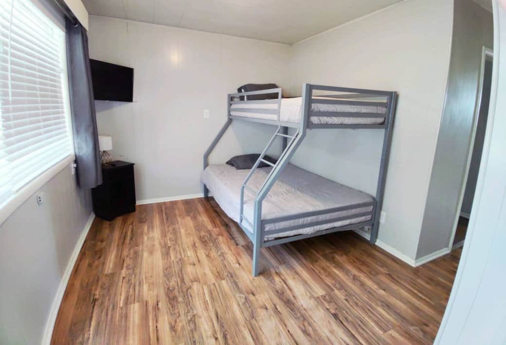 One of the bunk beds in the 4 bedroom house